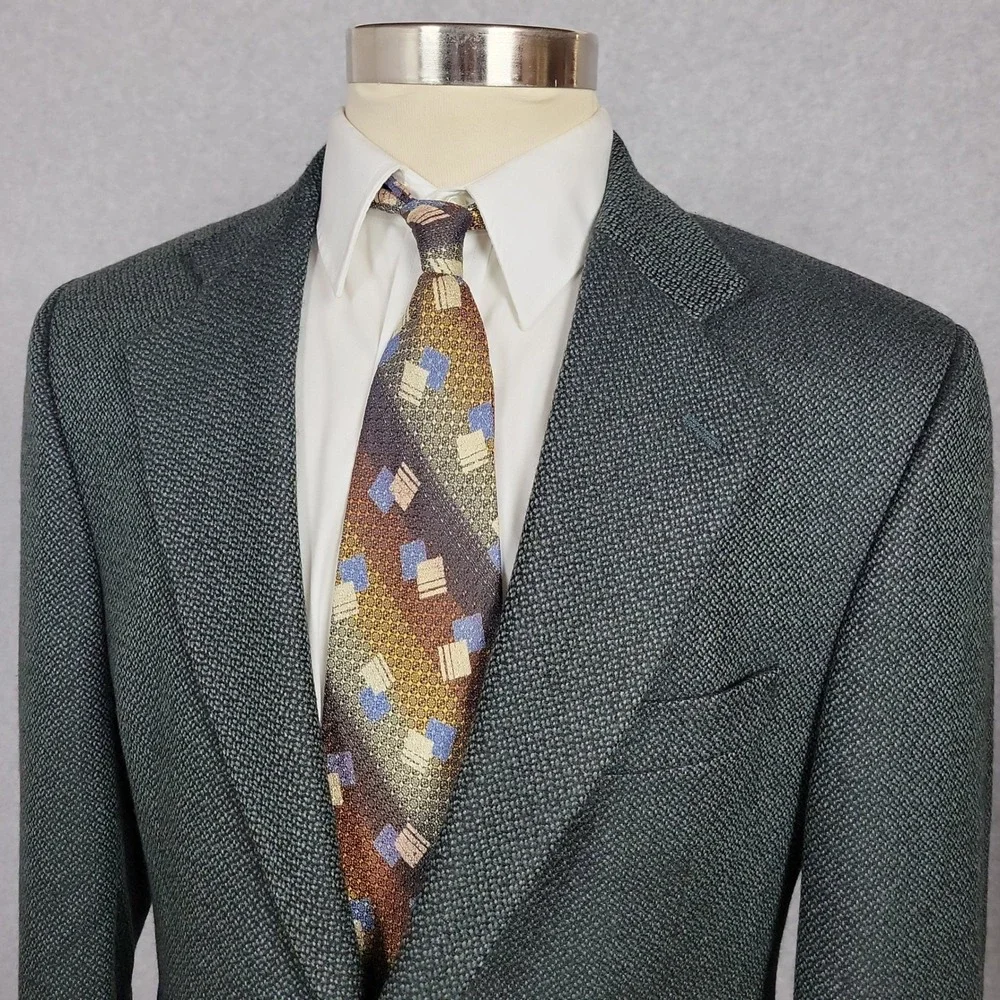 Magee Moriarty's Gap of Dunloe Green Blue Tweed Blazer Sport Coat Jacket 42S